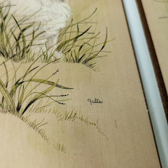 Vintage cats and daisies art decor - Picture 9 of 10